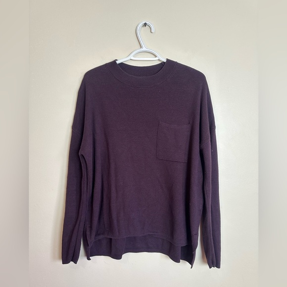 Banana Republic Sweaters - Banana Republic Size L  Dark Purple Crewneck Sweater